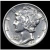 Image 2 : 1941-d Mercury Dime 10c Grades Choice AU