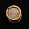 Image 2 : Mixed small cents 1c orig shotgun roll, 1919-s Wheat Cent, 1893 Indian Cent other end