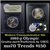Image 1 : 1992-p Olympic Modern Commem Half Dollar 50c Grades ms70, Perfection