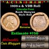 Image 1 : **Auction Highlight** Lincoln Wheat cent 1c orig roll, 1909-s one end,  VDB rev other end, WOW! (fc)