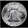 Image 3 : 1963-d Franklin Half Dollar 50c Grades Choice Unc+ FBL