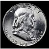Image 2 : 1951-p Franklin Half Dollar 50c Grades Select+ Unc