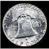 Image 3 : 1951-p Franklin Half Dollar 50c Grades Select+ Unc