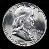 Image 2 : 1954-p Franklin Half Dollar 50c Grades Choice Unc+ FBL