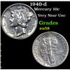 Image 1 : 1940-d Mercury Dime 10c Grades Choice AU/BU Slider