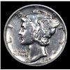 Image 2 : 1940-d Mercury Dime 10c Grades Choice AU/BU Slider