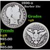 Image 1 : 1896-o Barber Quarter 25c Grades vg, very good