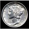 Image 2 : 1923-p Mercury Dime 10c Grades Select Unc