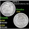 Image 1 : 1876-s Seated Liberty Dime 10c Grades vf++
