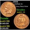 Image 1 : 1908 Indian Cent 1c Grades Choice+ Unc RB