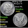 Image 1 : 1878-p 7tf Morgan Dollar $1 Grades Select Unc