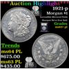 Image 1 : ***Auction Highlight*** 1921-p Morgan Dollar $1 Graded Select Unc+ PL By USCG (fc)