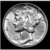 Image 2 : 1942-p Mercury Dime 10c Grades Select Unc+ FSB