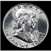 Image 2 : 1954-d Franklin Half Dollar 50c Grades Select Unc+ FBL
