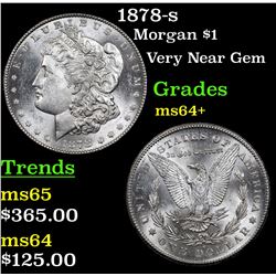 1878-s Morgan Dollar $1 Grades Choice+ Unc