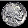 Image 2 : 1937-p Buffalo Nickel 5c Grades Choice AU/BU Slider
