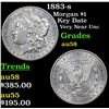 Image 1 : 1883-s Morgan Dollar $1 Grades Choice AU/BU Slider