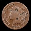Image 2 : 1869 Indian Cent 1c Grades vg details