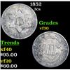 Image 1 : 1852 Three Cent Silver 3cs Grades vf++