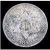 Image 2 : 1852 Three Cent Silver 3cs Grades vf++