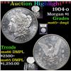 Image 1 : ***Auction Highlight*** 1904-o Morgan Dollar $1 Graded GEM+ DMPL By USCG (fc)