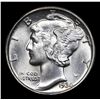 Image 2 : 1934-p Mercury Dime 10c Grades GEM++ FSB