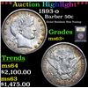 Image 1 : ***Auction Highlight*** 1893-o Barber Half Dollars 50c Graded Select+ Unc By USCG (fc)