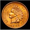 Image 2 : ***Auction Highlight*** 1903 Indian Cent 1c Graded Gem+ Unc RD By USCG (fc)