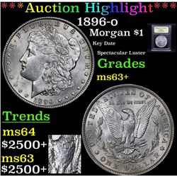 ***Auction Highlight*** 1896-o Morgan Dollar $1 Graded Select+ Unc By USCG (fc)