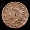 Image 2 : 1837 Coronet Head Large Cent 1c Grades vf+