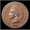 Image 2 : 1873 Closed 3 Indian Cent 1c Grades vg+
