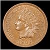 Image 2 : 1907 Indian Cent 1c Grades Choice AU/BU Slider