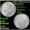 Image 1 : 1887-o Mint Error Morgan Dollar $1 Grades Choice AU/BU Slider