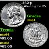 Image 1 : 1932-p Washington Quarter 25c Grades Choice Unc