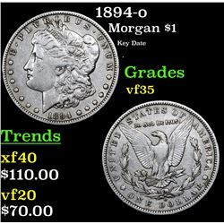 1894-o Morgan Dollar $1 Grades vf++