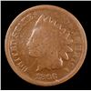 Image 2 : 1866 Indian Cent 1c Grades g+