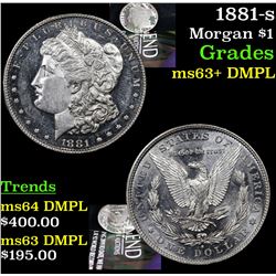 1881-s Morgan Dollar $1 Grades Select Unc+ DMPL
