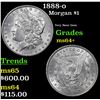 Image 1 : 1888-o Morgan Dollar $1 Grades Choice+ Unc