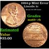 Image 1 : 1984-p Mint Error Lincoln Cent 1c Grades Gem+ Unc RB