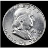 Image 2 : 1949-p Franklin Half Dollar 50c Grades Select Unc+ FBL