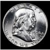 Image 2 : 1956-p Franklin Half Dollar 50c Grades Choice Unc+ FBL