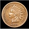 Image 2 : 1859 Indian Cent 1c Grades vf++