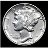 Image 2 : 1939-p Mercury Dime 10c Grades Choice AU/BU Slider
