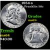 Image 1 : 1954-s Franklin Half Dollar 50c Grades Select+ Unc