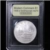 Image 2 : 1996-d Smithsonian Modern Commem Dollar $1 Grades ms70, Perfection