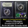 Image 1 : 1992-S Olympic Modern Commem Half Dollar 50c Grades GEM++ Proof Deep Cameo