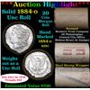 Image 1 : ***Auction Highlight*** Full UNCIRCULATED solid date 1884-o Morgan silver $1 roll, 20 coins   (fc)