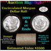 Image 1 : ***Auction Highlight*** 1889 & CC Uncirculated Morgan Dollar Shotgun Roll . . (fc)