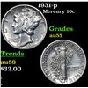 Image 1 : 1931-p Mercury Dime 10c Grades Choice AU
