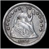 Image 2 : 1856-p Seated Liberty Dime 10c Grades vf++